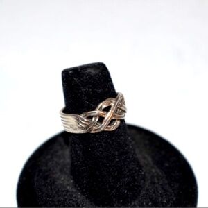 Vintage Sterling Silver modernist Ring Size 5